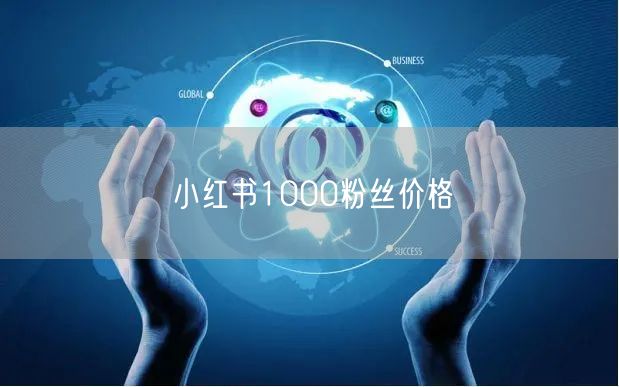 小红书1000粉丝价格