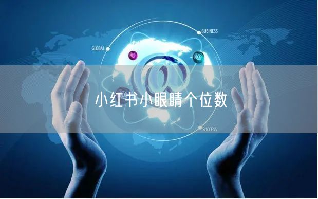 小红书小眼睛个位数