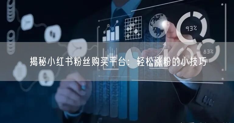 揭秘小红书粉丝购买平台：轻松涨粉的小技巧