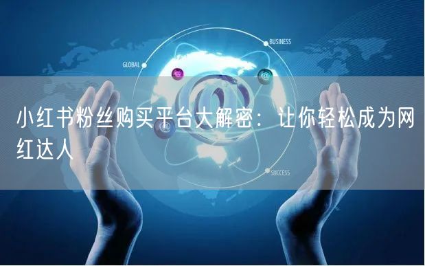 小红书粉丝购买平台大解密：让你轻松成为网