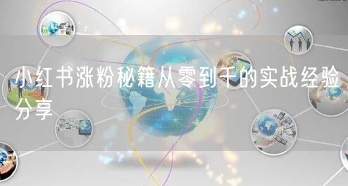 小红书涨粉秘籍从零到千的实战经验分享
