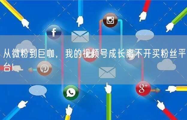 从微粉到巨咖，我的视频号成长离不开买粉丝