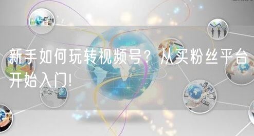 新手如何玩转视频号？从买粉丝平台开始入门