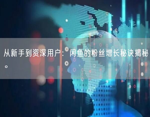 从新手到资深用户：闲鱼的粉丝增长秘诀揭秘