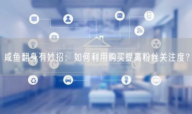 咸鱼翻身有妙招：如何利用购买提高粉丝关注