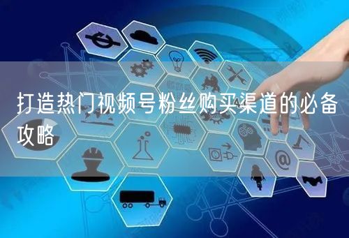 打造热门视频号粉丝购买渠道的必备攻略