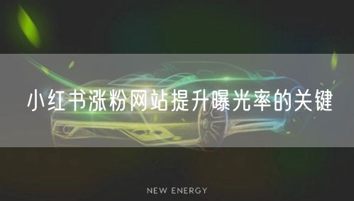 小红书涨粉网站提升曝光率的关键